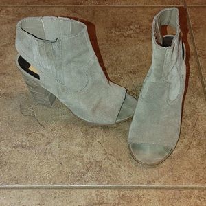 Dolce Vita Tan Peeptoe Booties